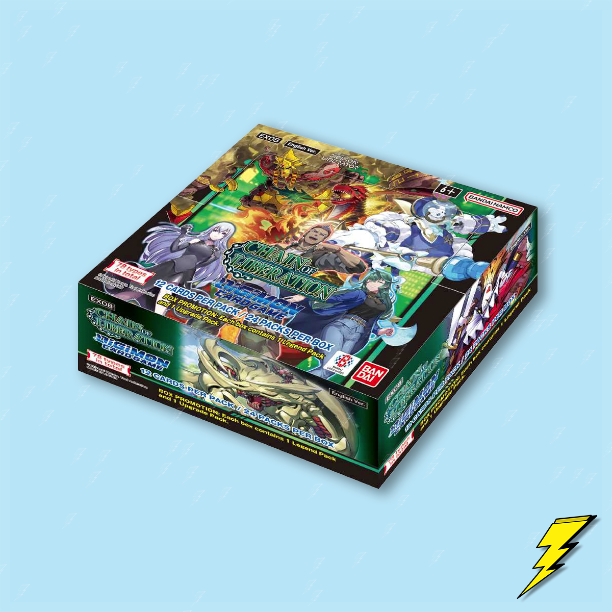 Digimon - Chain of Liberation (ex-08) - Booster Box (24 Packs) Thunderbolt Cards Digimon - Chain of Liberation (ex-08) - Booster Box (24 Packs) Thunderbolt Cards