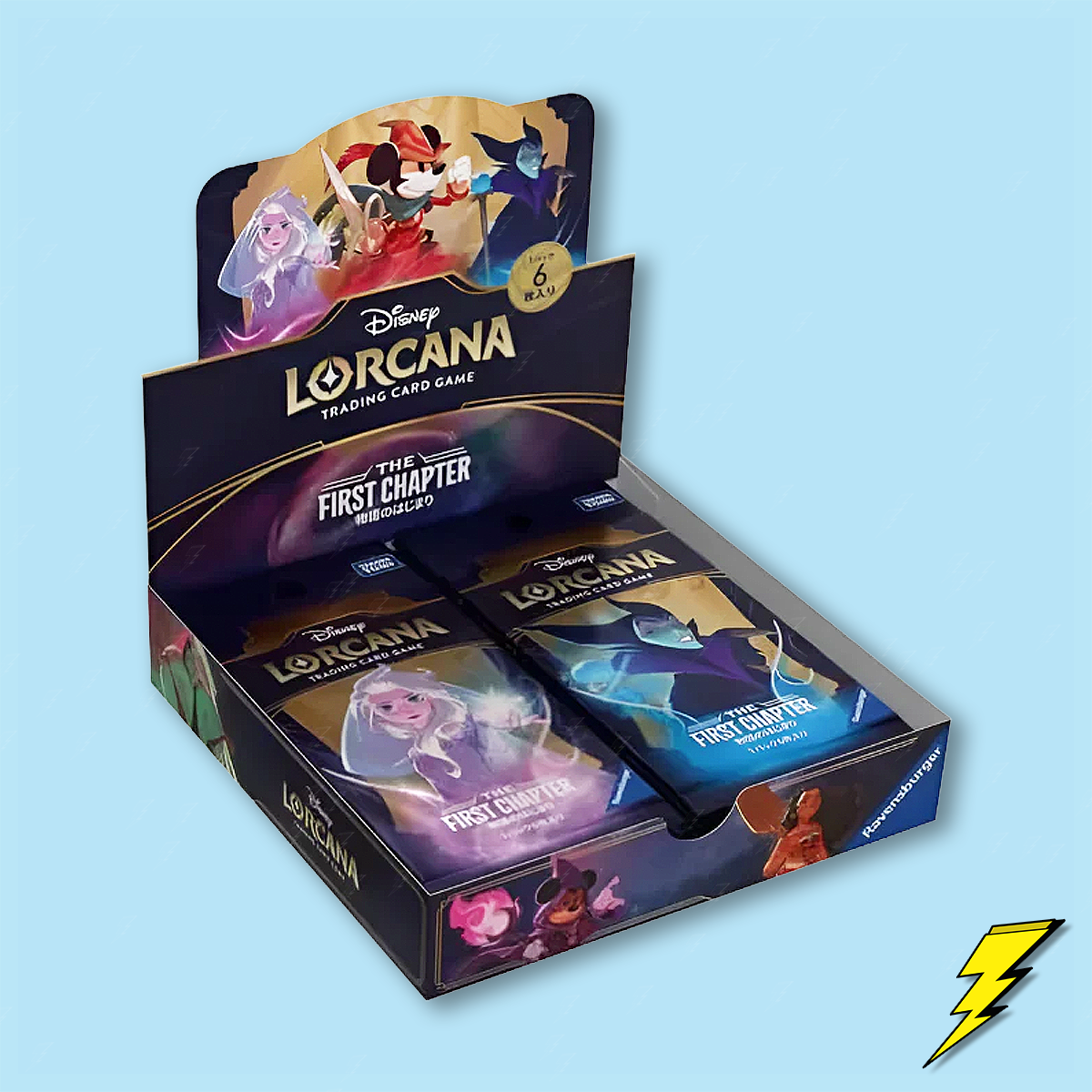 The First Chapter Booster Box - Japanese - Disney Lorcana Thunderbolt Cards The First Chapter Booster Box - Japanese - Disney Lorcana Thunderbolt Cards