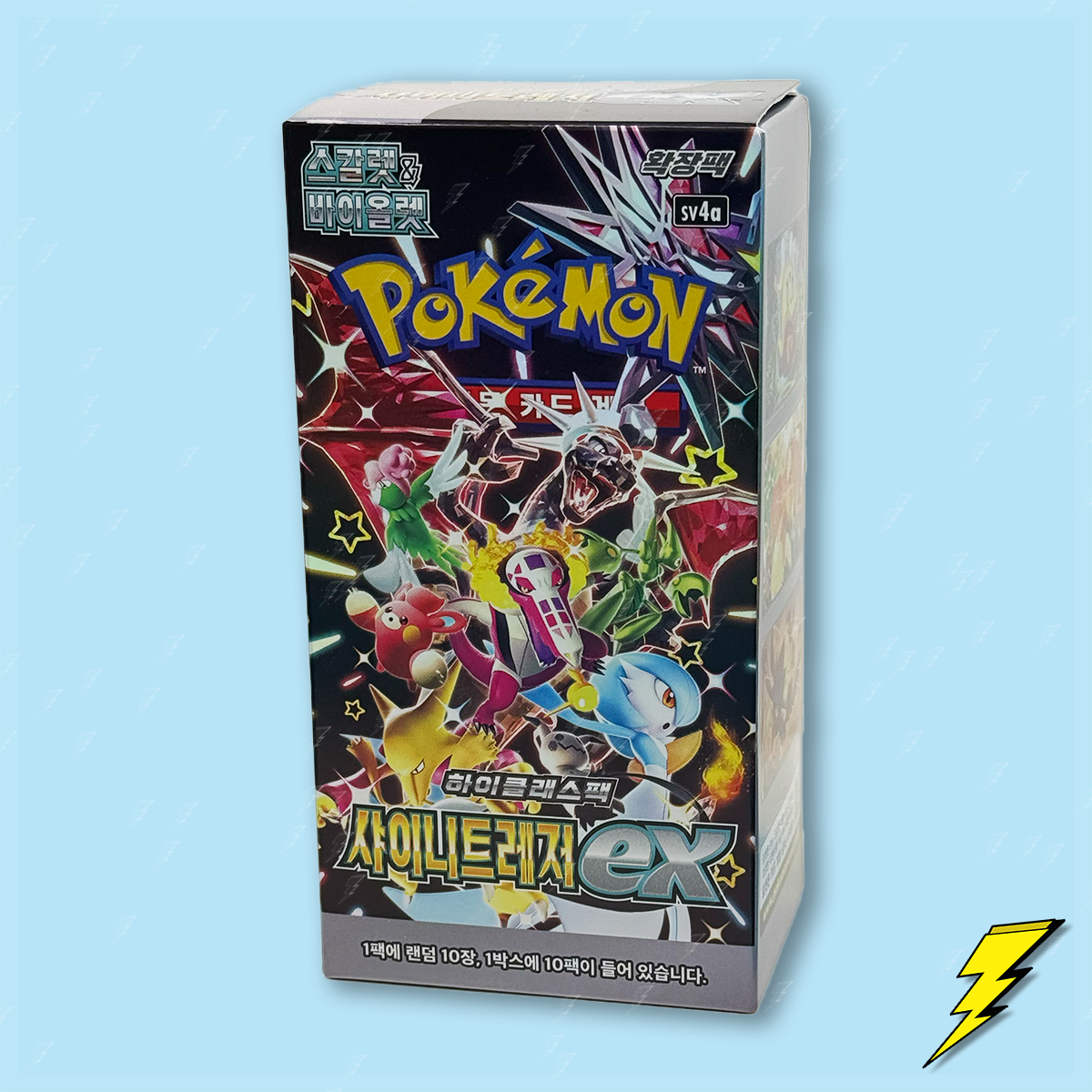 Korean Shiny Treasure ex (sv4a) Booster Box Thunderbolt Cards Korean Shiny Treasure ex (sv4a) Booster Box Thunderbolt Cards