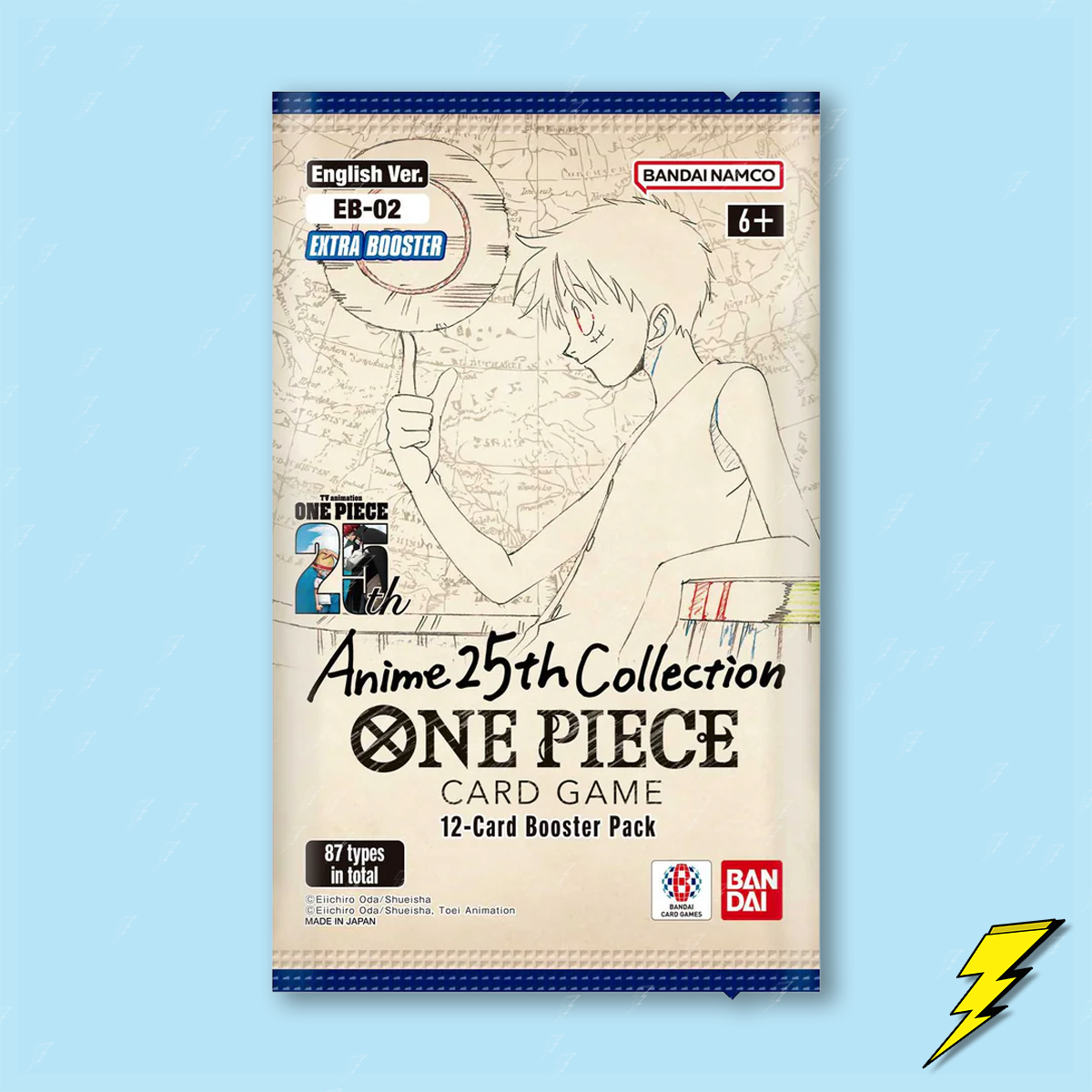 Anime 25th Collection (EB-02) - One Piece Booster Pack Thunderbolt Cards Anime 25th Collection (EB-02) - One Piece Booster Pack Thunderbolt Cards