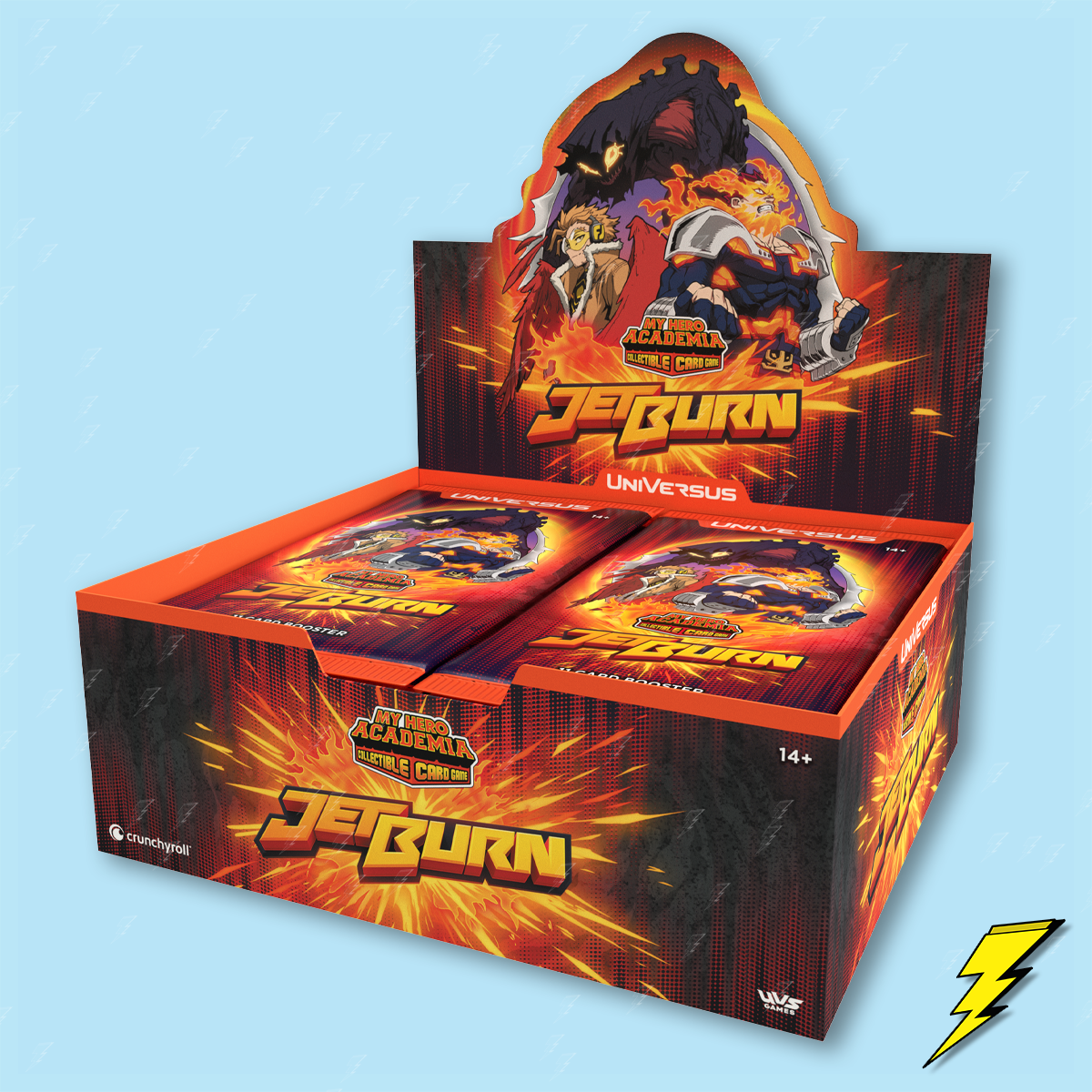 My Hero Academia - Jet Burn - Booster Box - UniVersus Thunderbolt Cards My Hero Academia - Jet Burn - Booster Box - UniVersus Thunderbolt Cards