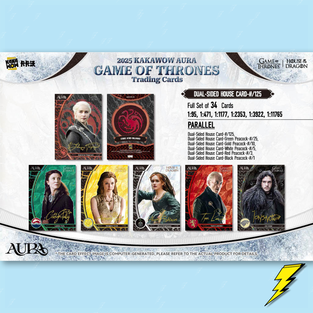 Game of Thrones Aura 2025 Booster Box (10 Packs) - Kakawow