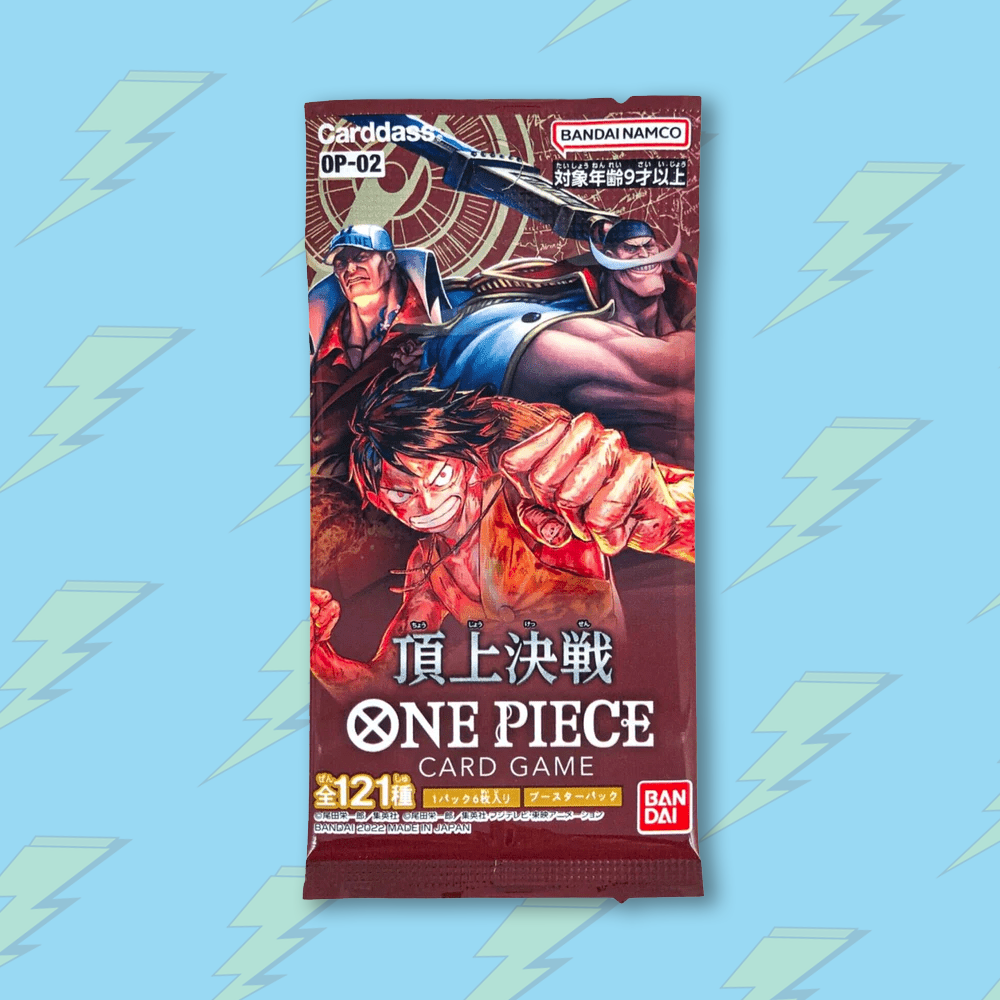 Paramount War (OP-02) - Japanese - One Piece Booster Pack Thunderbolt Cards Paramount War (OP-02) - Japanese - One Piece Booster Pack Thunderbolt Cards